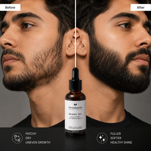 Dermabeards Beard Oil – Jojoba & Argan Oil for Growth & Soft Beard