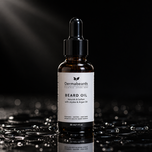 Dermabeards Beard Oil – Jojoba & Argan Oil for Growth & Soft Beard